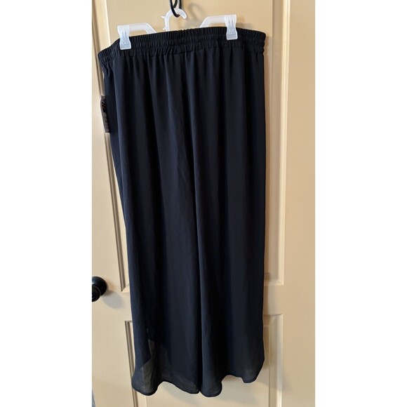 Woman Plus Size Vacation Cover Up Black Pants Time and Tru Size 2X 20w-22w NWT - Picture 6 of 7